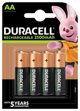 Duracell oppladbare batterier AA 4-pk.